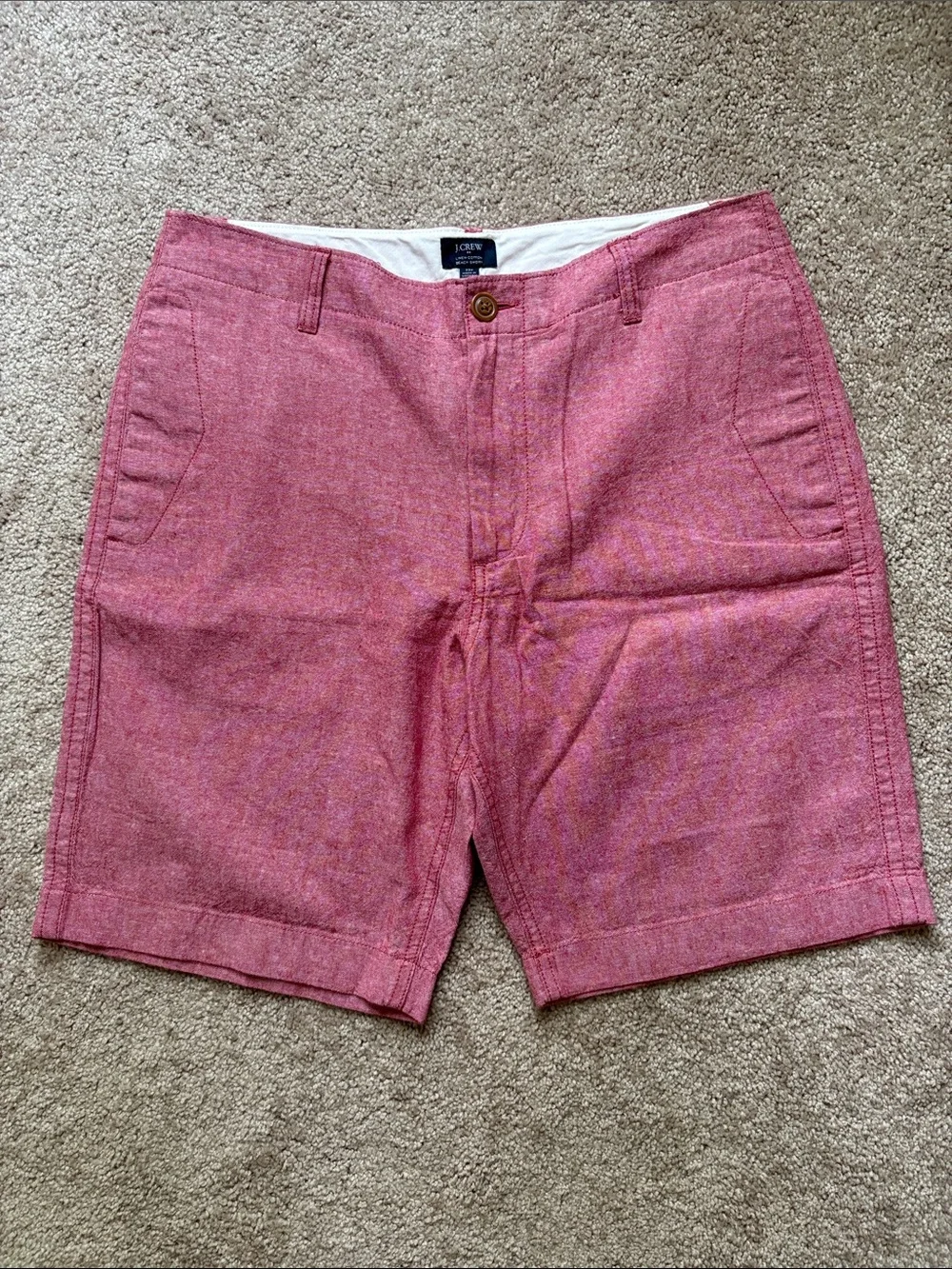 Men's J.Crew Linen-Cotton Beach Short